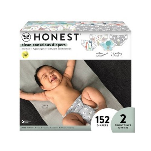 The Honest Company Clean Conscious Disposable Diapers - (select Size And Pattern)