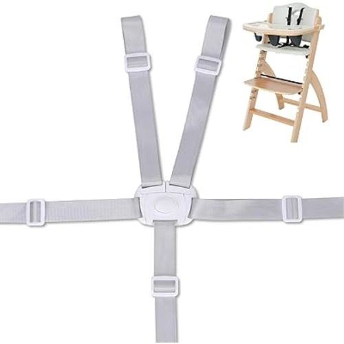 High Chair Straps Replacement Compatible with Abiie Beyond Junior High Chair, Adjustable Replacement High Chair Belt.