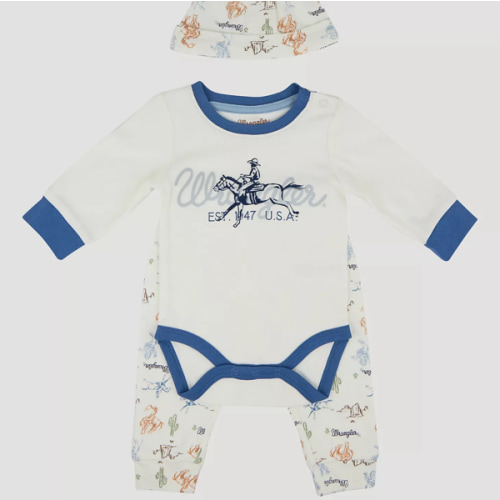Wrangler Baby Bodysuit & Jogger Set