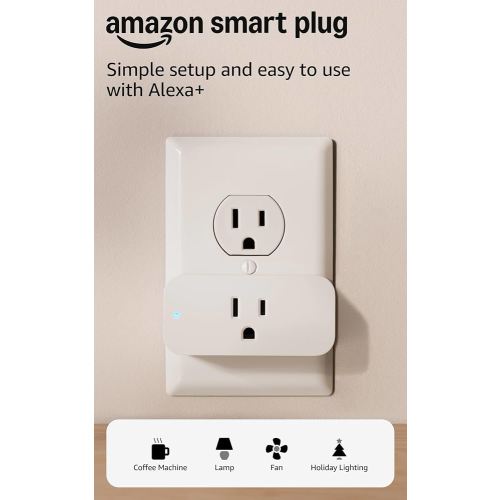 Amazon Smart Plug, Works with Alexa, Simple Setup, Endless Possibilities