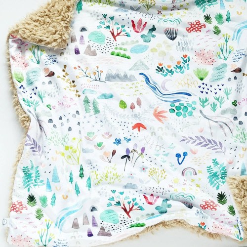 Wilderness Map Baby Blanket, Minky Baby Blanket, Grey Baby Blanket, Mountain Baby Blanket,   Boy Blanket, Adventure Blanket, Map, Woodland