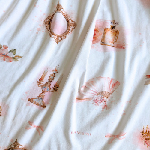 Bambini Prams Treasures Baby Washer Burp Cloth - Set of 3, Pretty Pink