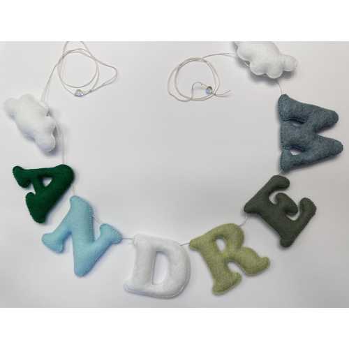 Felt Name Banner  – Personalized Nursery Garland for Wall or Door