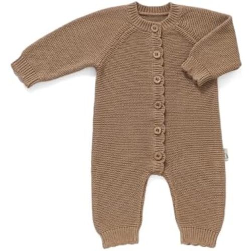 Avibae Baby Knit Romper, Cotton Long Sleeve Sweater for Newborn Infant, Baby Boys and Girls Onesie for 0-9 Months