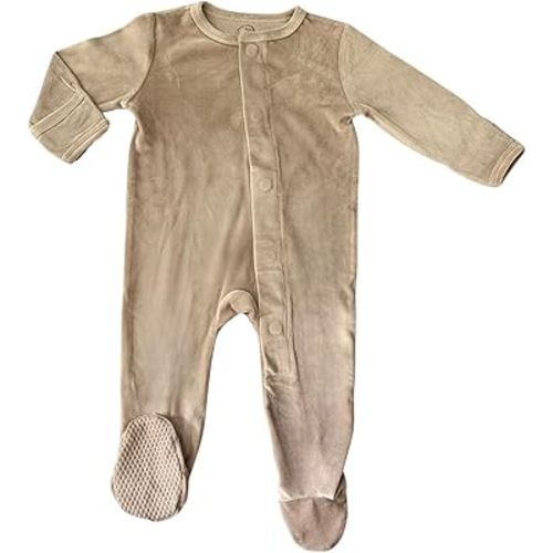 Avee & Co Polyester Fleece Footie Pajamas – Quick Magnetic Fastener Sleeper for Baby Boys and Girls (0–24 Months)