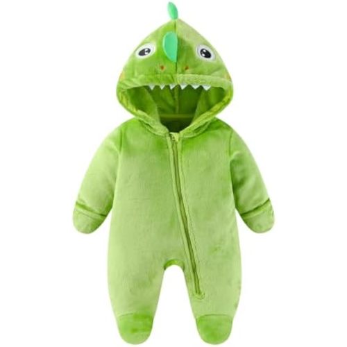 JiAmy Baby Girl Boy Outfit Newborn Winter Snowsuit Clothes Fleece Animal
