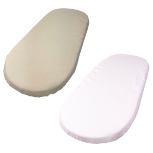 Organic Cotton Fitted Sheet Pair for Moses Basket Mattress Pads | Baby Eco Trends