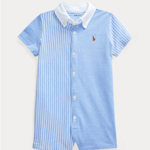 Knit Cotton Oxford Fun Shortall | Ralph Lauren