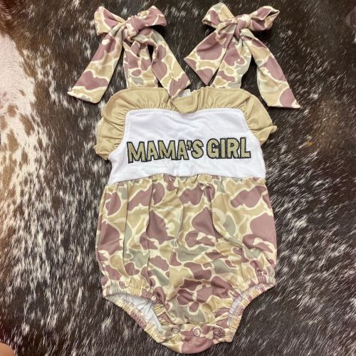 Mamas Girl Duck Camo Onesie