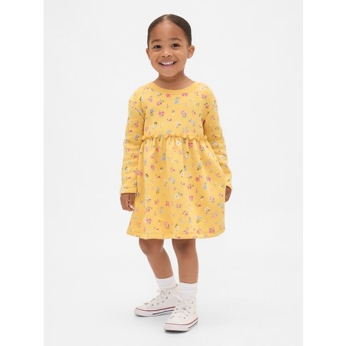 Baby & Toddler Ruffle-Waist Sweatshirt Dress