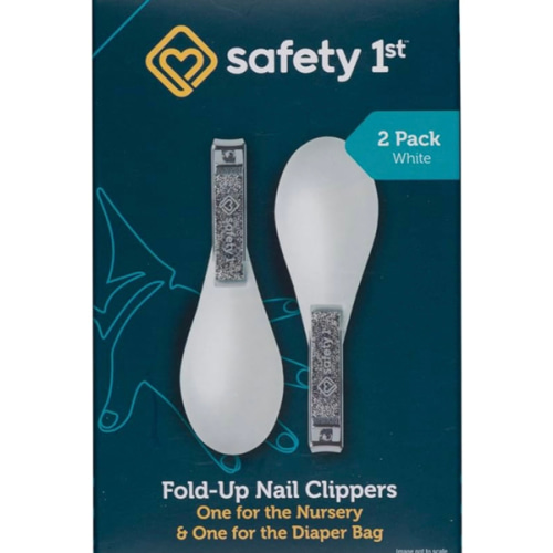 Safety 1st Fold-Up Nail Clippers - 2pk