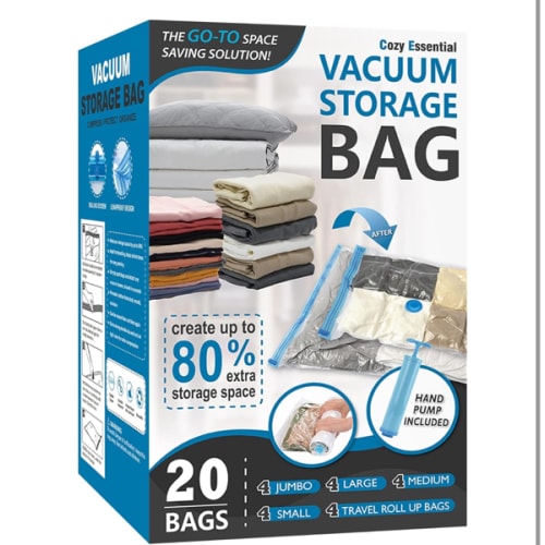 Cozy Essential Vacuum Storage Bags (20-pack)