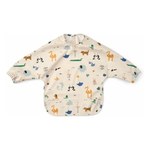 Liewood - Bib with Merle handle - Around the world/Sandy | Smallable