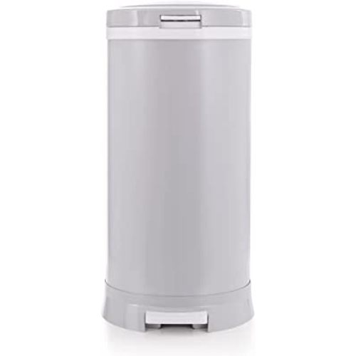 Premium Steel Diaper Waste Pail with Step Open, Gray