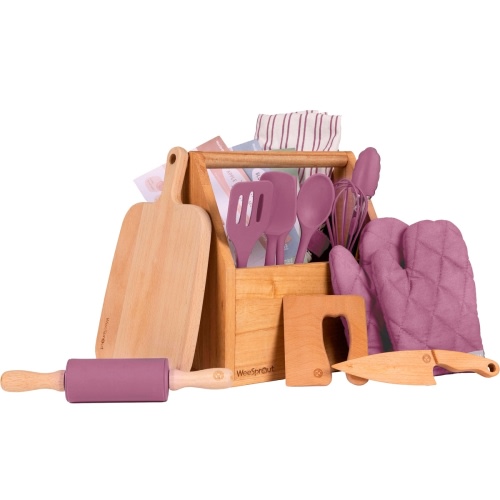 WeeSprout | Little Chef Kids Cooking and Baking Starter Kit | 14 Piece Set