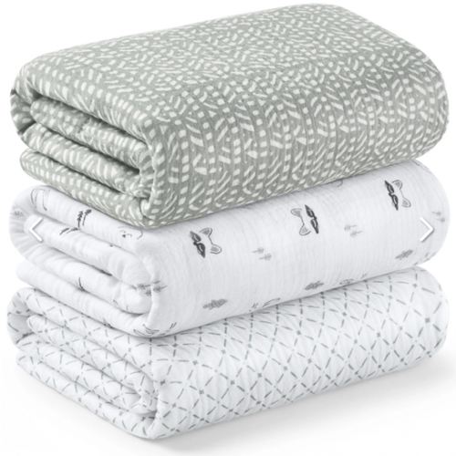 3-Pack Lyra Muslin Swaddle Blankets