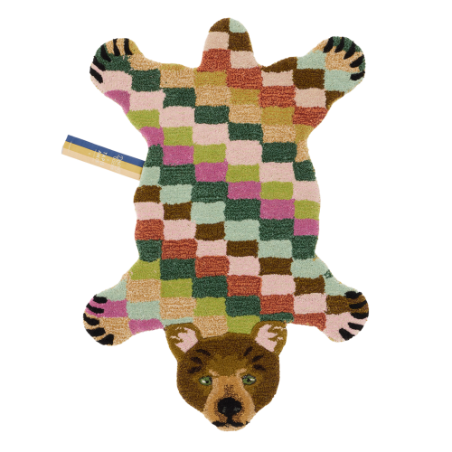 Archie Check Bear Rug | Prize Design Shop