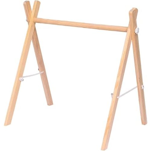 Amagogo Wooden Gym Frame Rattle Toy Hanging Stand Exercise Stable Sturdy Decoration Infant Activity Gym Frame Activity Center, Only Frame