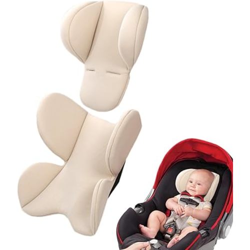 I-nfant Car Seat Insert N-ewborn Girl Boy, Baby Car Seat Head and Body Support, Soft Baby Car Seat Cushion Insert, Baby Carseat Insert for Carseats, Stroller, Bouncer Swing, Pushchair, Pram