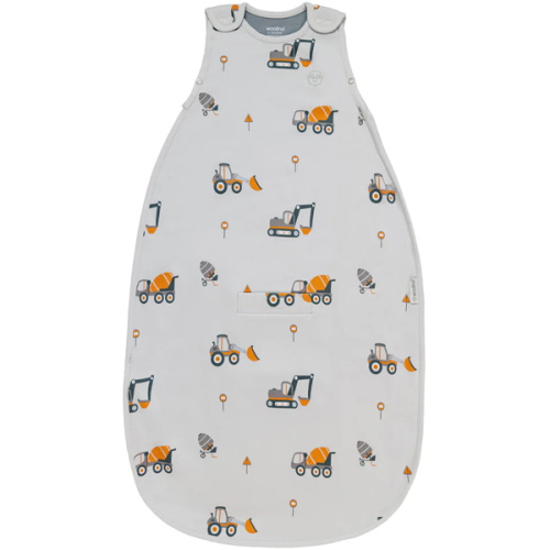 4 Season® Ultimate Baby Sleep Bag, Merino Wool & Organic Cotton, Heavy Machinery