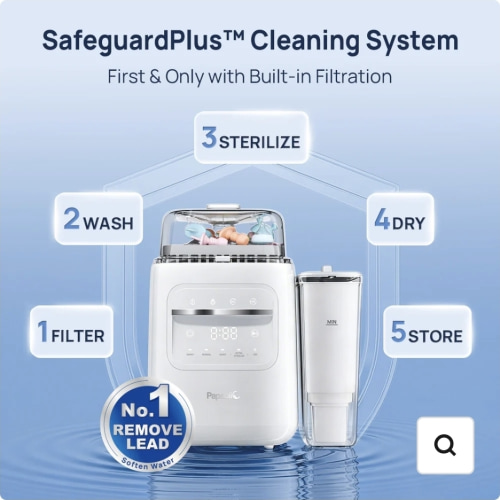 Papablic SafeguardPlus™ Baby Bottle Washer System