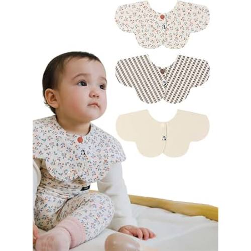 Amazon.com: Konny Baby Bib 3/5/7-Pack Set, 360 ​​° Rotate, Soft and Absorbent Drooling for Toddler Boys Girls Baby Essentials