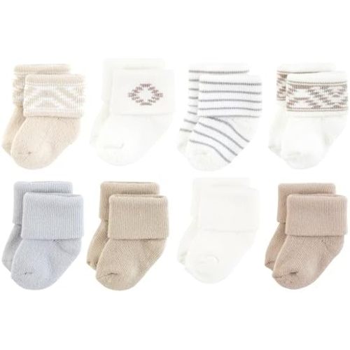 Hudson Baby Basics Unisex Baby Cozy Terry Socks 8-Pack