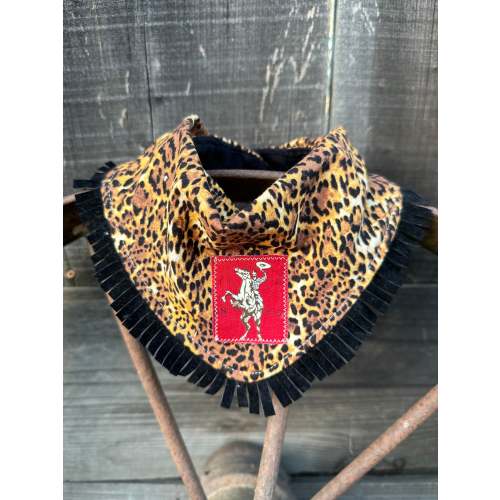 Leopard Print and a Cowboy Show Buckaroo Baby Bib
