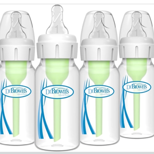 Amazon.com: Dr. Brown's Anti-Colic Options+ Narrow Baby Bottle, 4 oz, 4-Pack | Clinically proven to reduce colic, bottles with Level 1 slow flow nipple, 0m+, BPA-free