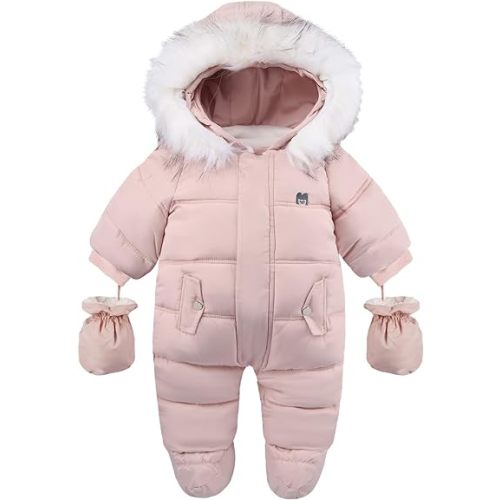 Baby Girl Winter Snowsuit Toddler Jacket Clothes For Boy Infant Jumpsuit Hoodied