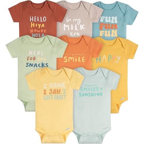 Onesies Brand Baby 8-pack Short Sleeve Mix & Match Bodysuits