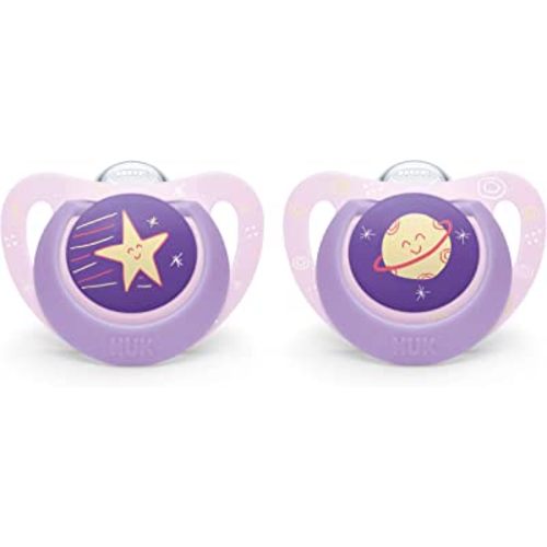 NUK Orthodontic Pacifiers, 0-6 Months, 2 Pack