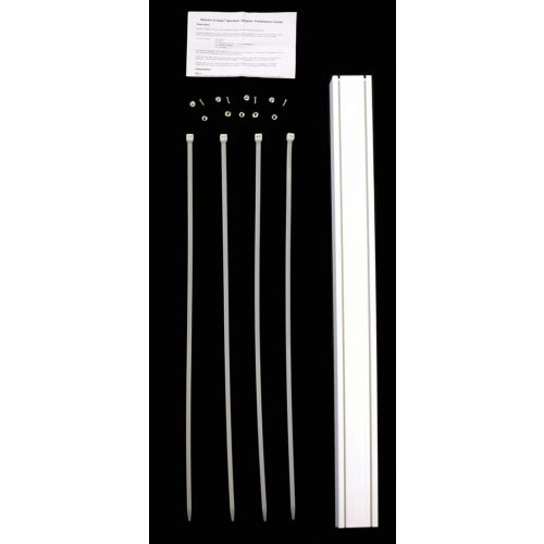 Retract-A-Gate Stair Banister Adapter Kit, 36" Tall, White