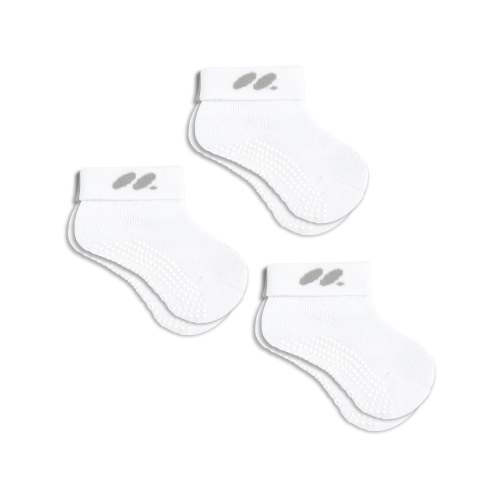 Baby Foldover Grip Socks 3 Pack Solid (6-12 Months) – doublesoul