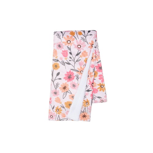 Little Garden Soft Luxurious Floral Warm Fleece Baby Blanket