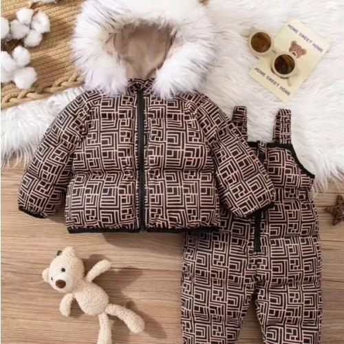 SHEIN 2pcs Newborn Baby Girl Cute Thermal-Lined Hooded Jumpsuit Outfit, Autumn/Winter | SHEIN USA
