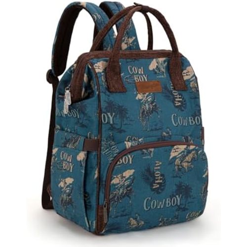 Montana West Wrangler Backpack for Women Western Casual Daypack for College Travel Work