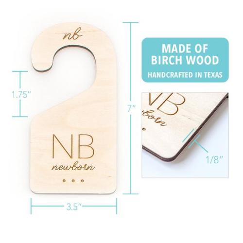 Baby Closet Dividers, Baby Size Organizer, Nursery Closet Divider, Gender Neutral Baby Gift, Newborn Clothes Hanger, Reusable Gifts for Baby - Etsy