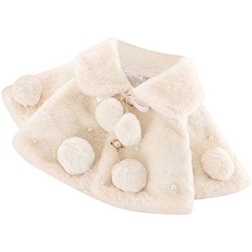 Newborn Baby Girls Cape Coat Autumn Winter Thick Warm Jacket Cute Cloak Jacket Outerwears 0-3 Years