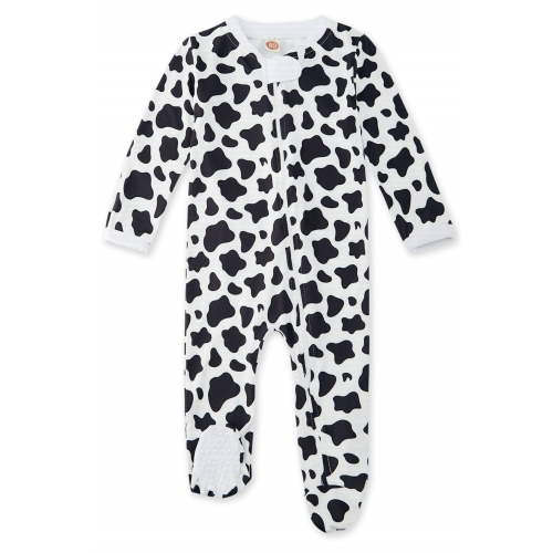 Baby Footed Pajamas Long Sleeve Zipper One-Piece Footie Sleeper for Girls Boys Infant 0-12 Months
