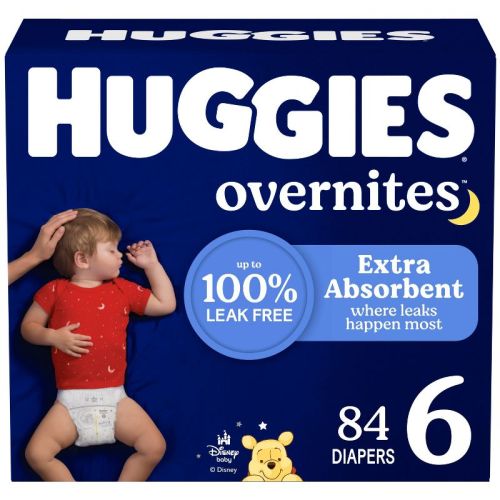 Huggies Overnites Nighttime Baby Diapers – (Select Size and Count)