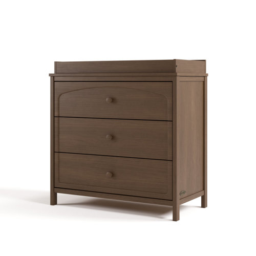 Graco Olivia 3 Drawer Chest With Changing Topper | Color Hazelnut