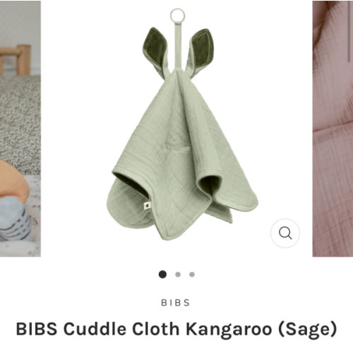 BIBS Cuddle Cloth Kangaroo (Sage)