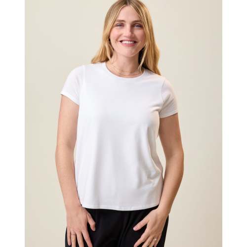 Slim Fit Cotton Nursing T-shirt | White – Kindred Bravely