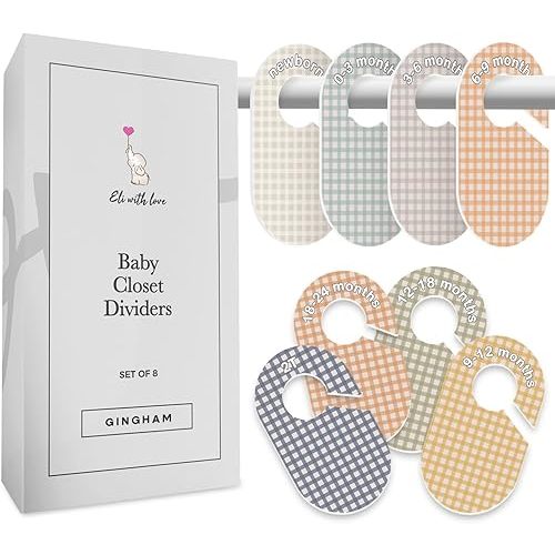 Baby Closet Dividers (Gingham)