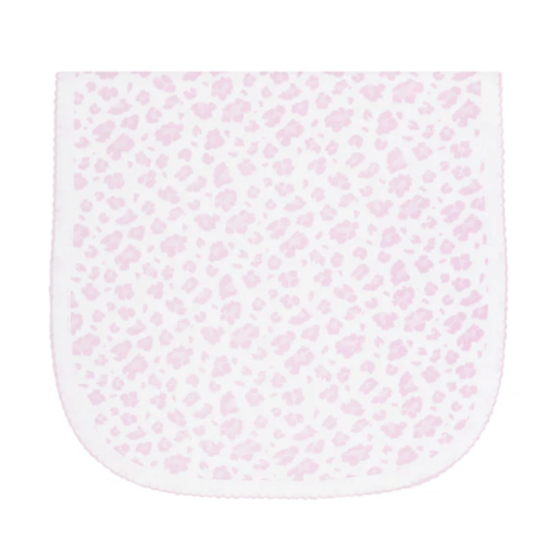 Pink Cheetah Print Burp Cloth