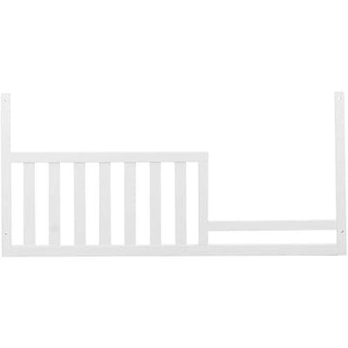 Toddler Bed Safety Guard Rail for Sorelle Convertible Cribs - Solid Wood Rail for Convertible Crib to Toddler Bed Conversion - Safety Bed Rail for Children Model #143, White