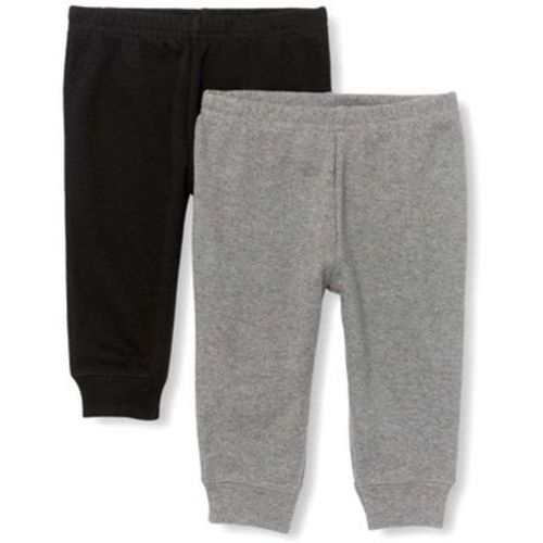 The Children's Place Baby Boys Knit Pants 2-Pack Gray 0-3 M