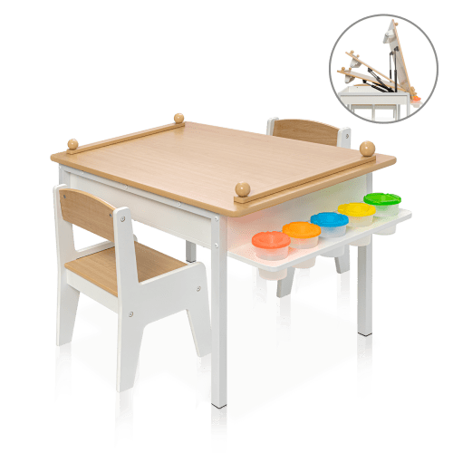 Milliard 2-in-1 Kids Art Table and Chair Set