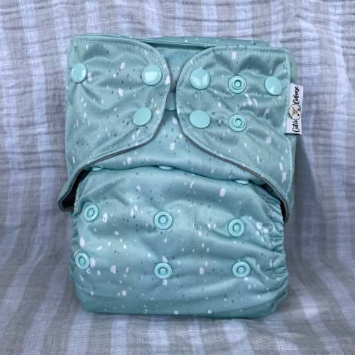 OS Pocket Diaper - Speckled Mint